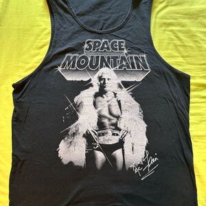 Space Mountain Rick Flair Black Tank Top